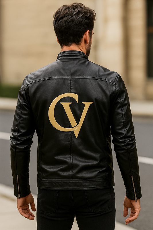 CreatorVerse - Fleece Decorative Zipper Leather Jacket (DTF)