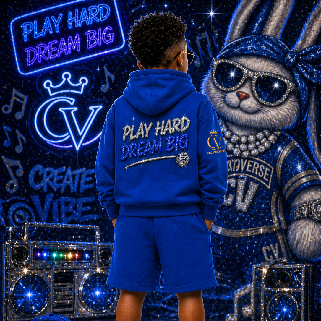 Glow Drip Series | Kids' Tracksuit & Shorts Set