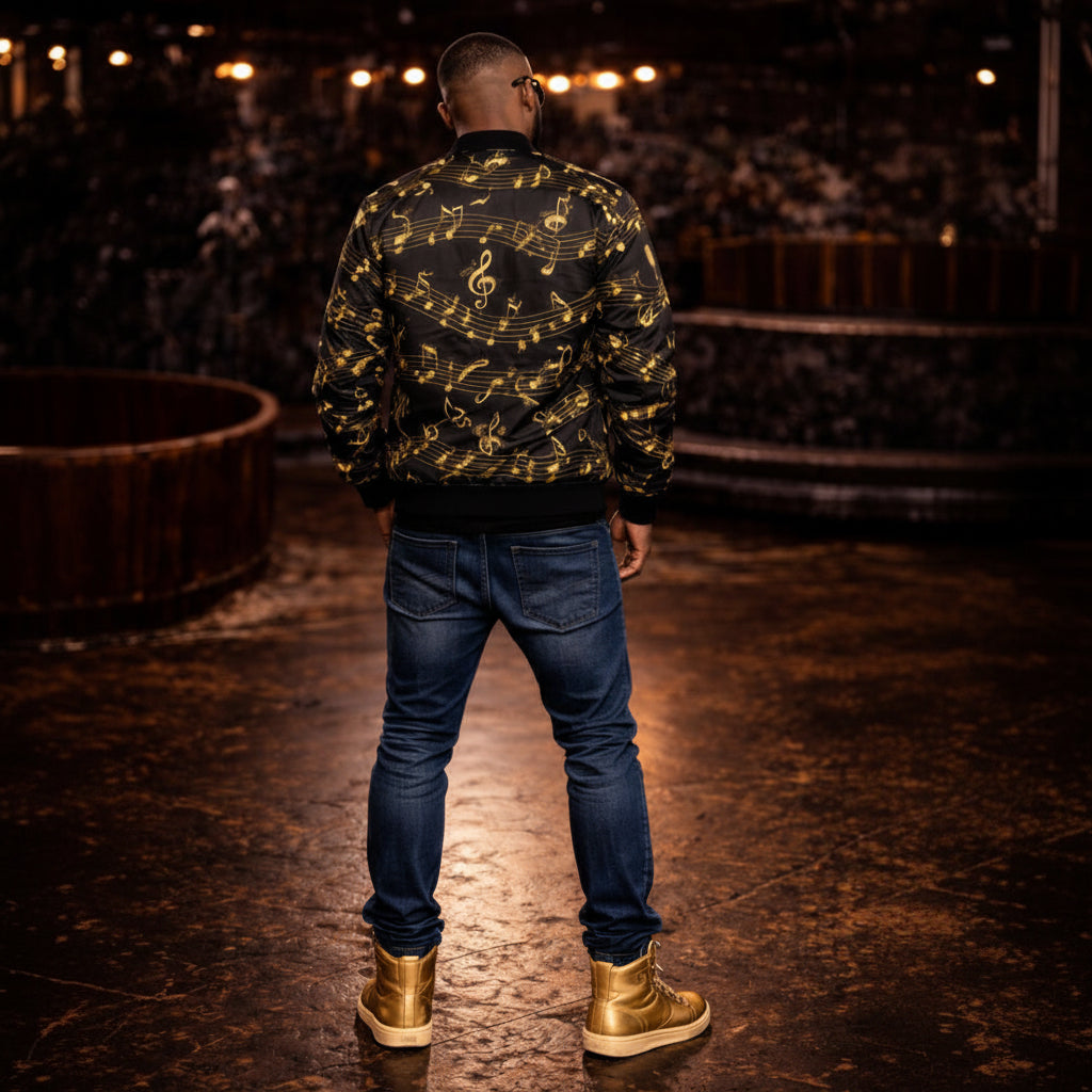 Golden Symphony Bomber Jacket – CreatorVerse